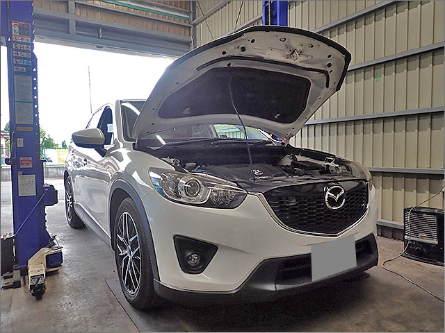 マツダCX-5トルコン太郎でATF圧送交換 トラブルになる前に早めのメンテナンス