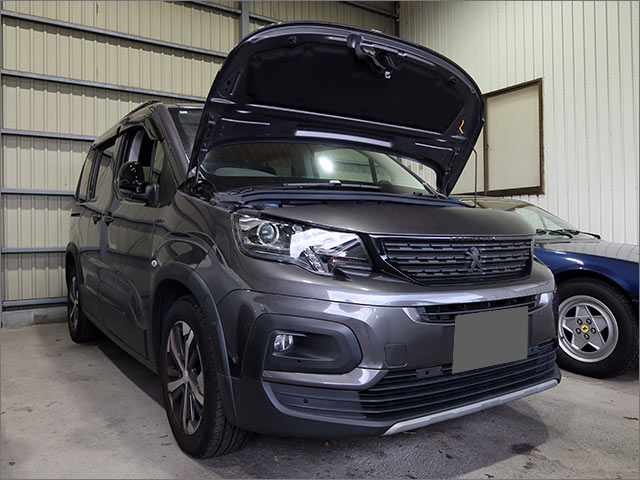 整備入庫したプジョー リフター AdBlue故障修理