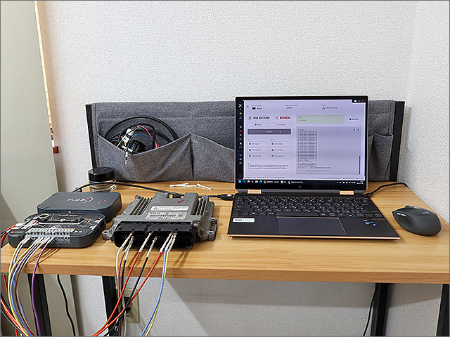 ECUプログラミング Flexツール ベンチ接続