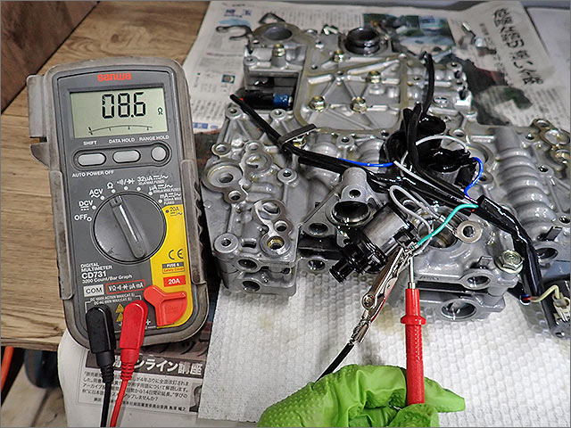 故障ソレノイド抵抗値