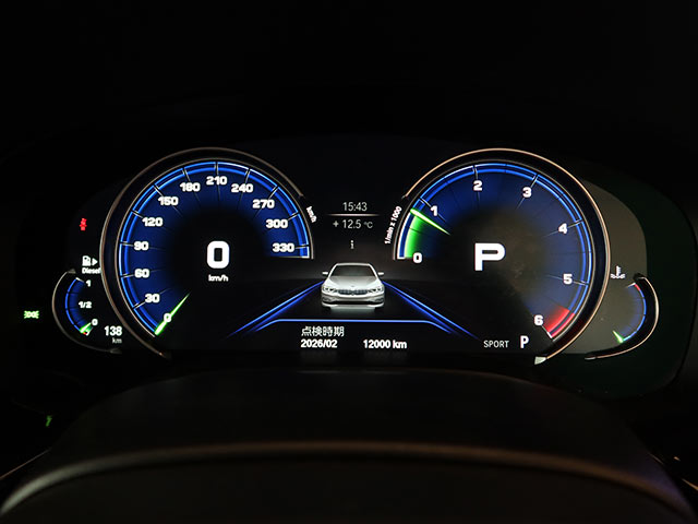 警告灯消灯後のメーターパネル