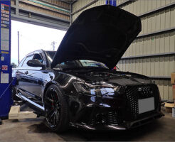 アウディRS6アバント(C7) トルコン太郎でATF圧送交換｜予防整備・オイルパン脱着込み