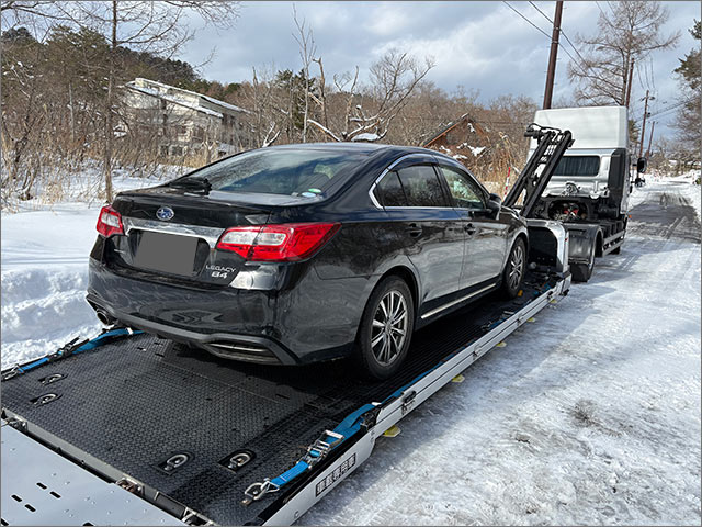 スバル レガシィセダン DBA-BN9 福島県から陸送入庫