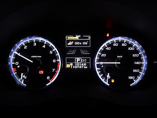 作業後のメーター すべての警告灯が消灯 アイサイト正常復帰