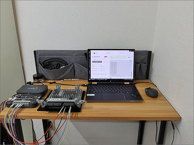 BENCH接続 セットアップ全体 FLEXツール ECU W212