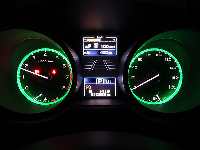 アウトバック BS9 修理完了後メーター 警告灯消灯