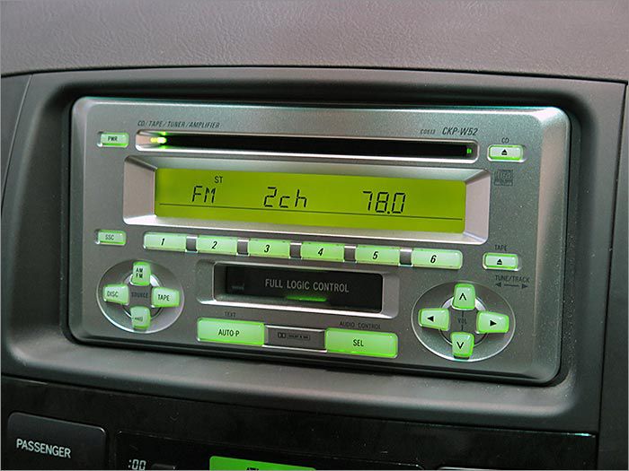 CDとラジオが使用できます。