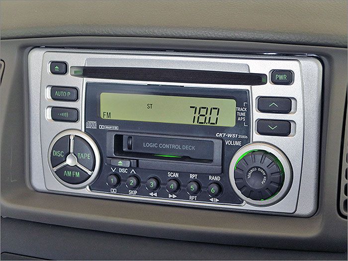 CD、ラジオが使用できます。